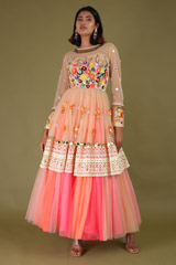 Peplum Flower Sequin Lehenga4390 video